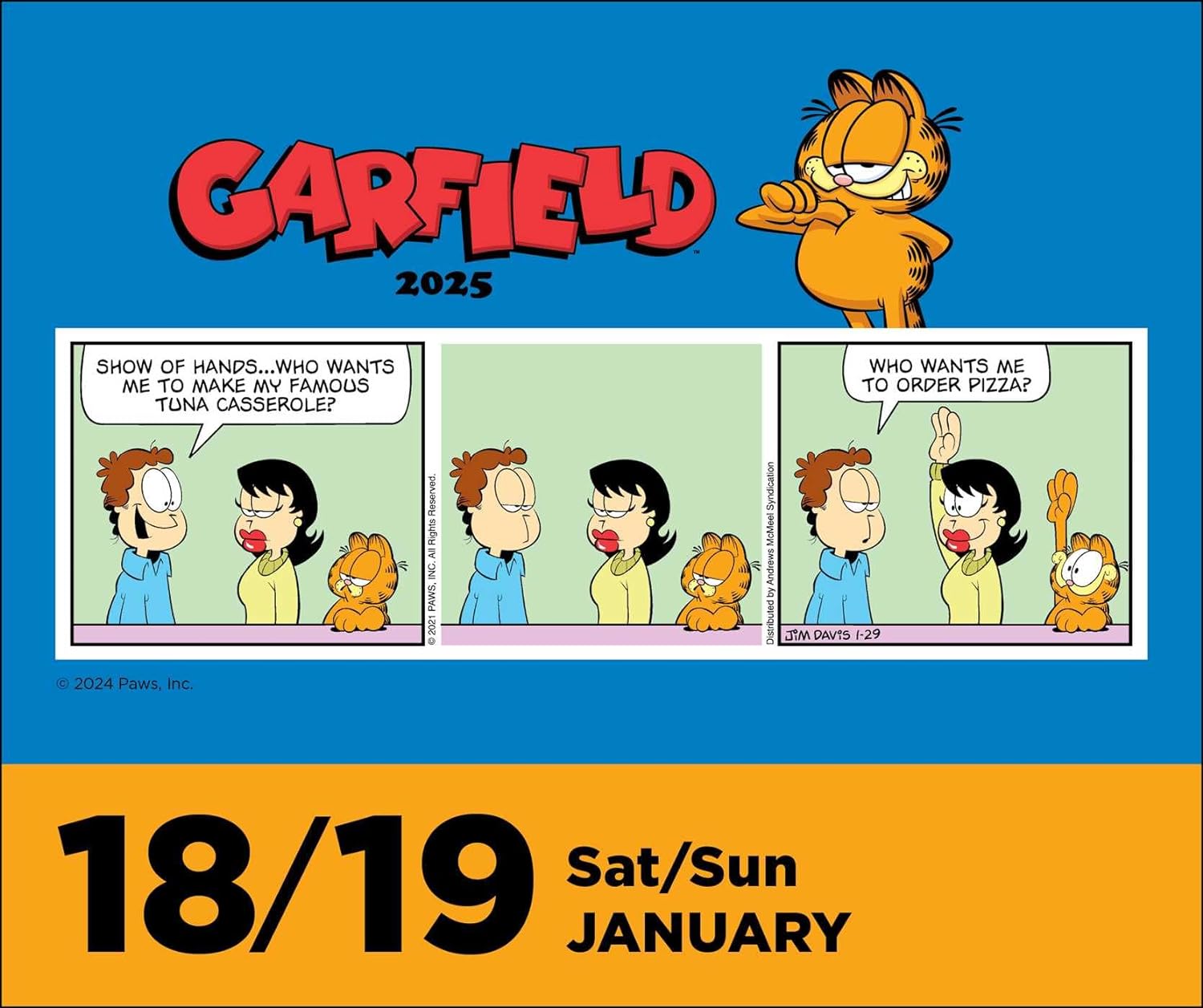 Calendar 2025 - Garfield | Andrews McMeel Publishing - 1 | YEO