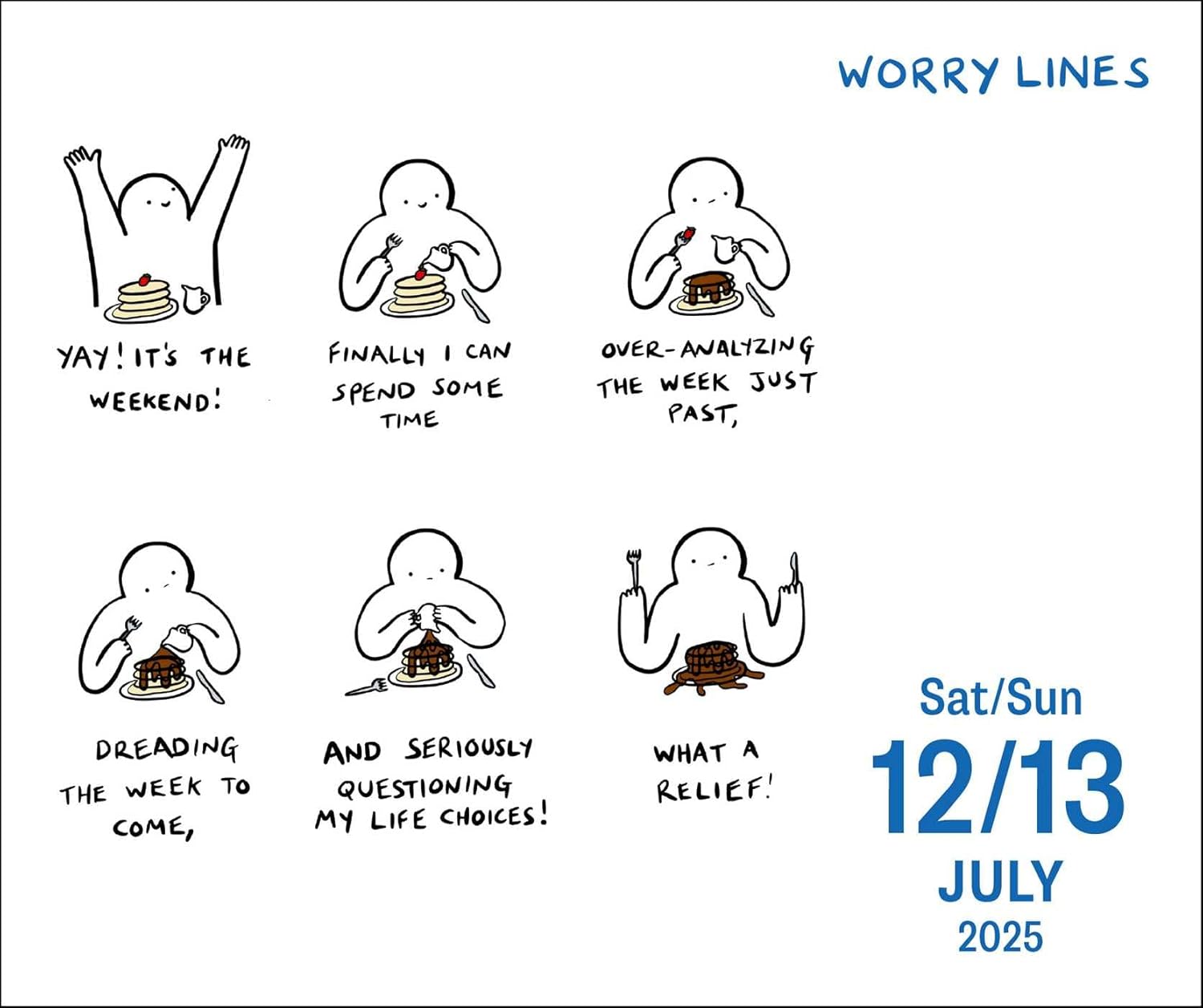 Calendar 2025 - Worry Lines | Andrews McMeel - 2 | YEO