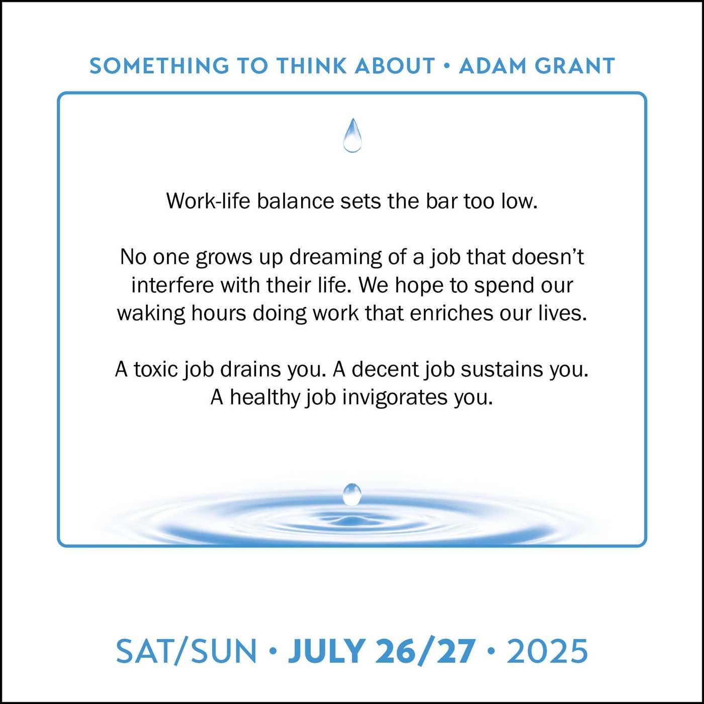 Calendar 2025 - Adam Grant: Something to Think About | Andrews McMeel - 3 | YEO