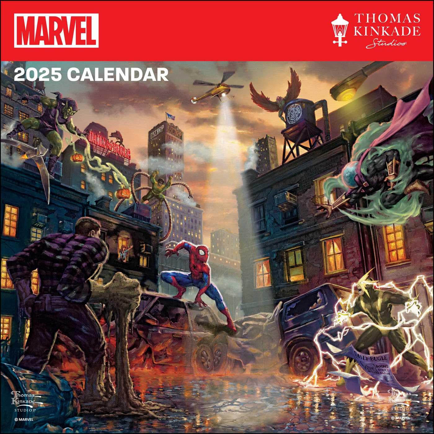 Calendar 2025 - Marvel by Thomas Kinkade | Andrews McMeel - 4 | YEO