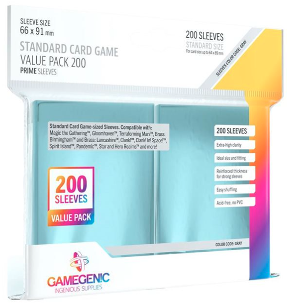 Set 200 folii protectie carti - Gamegenic Prime Standard | Gamegenic - 1 | YEO