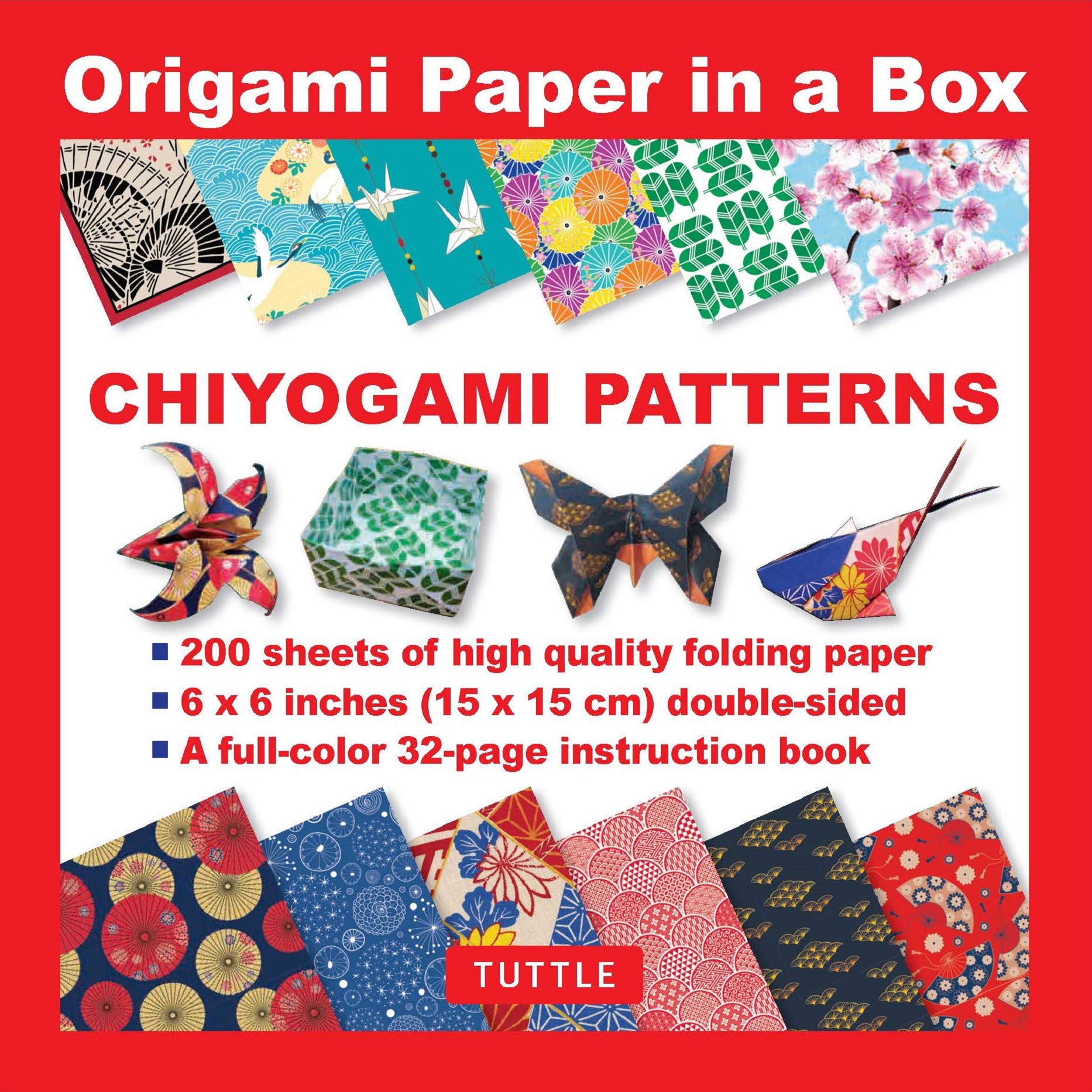 Origami Paper in a Box - Chiyogami Patterns |