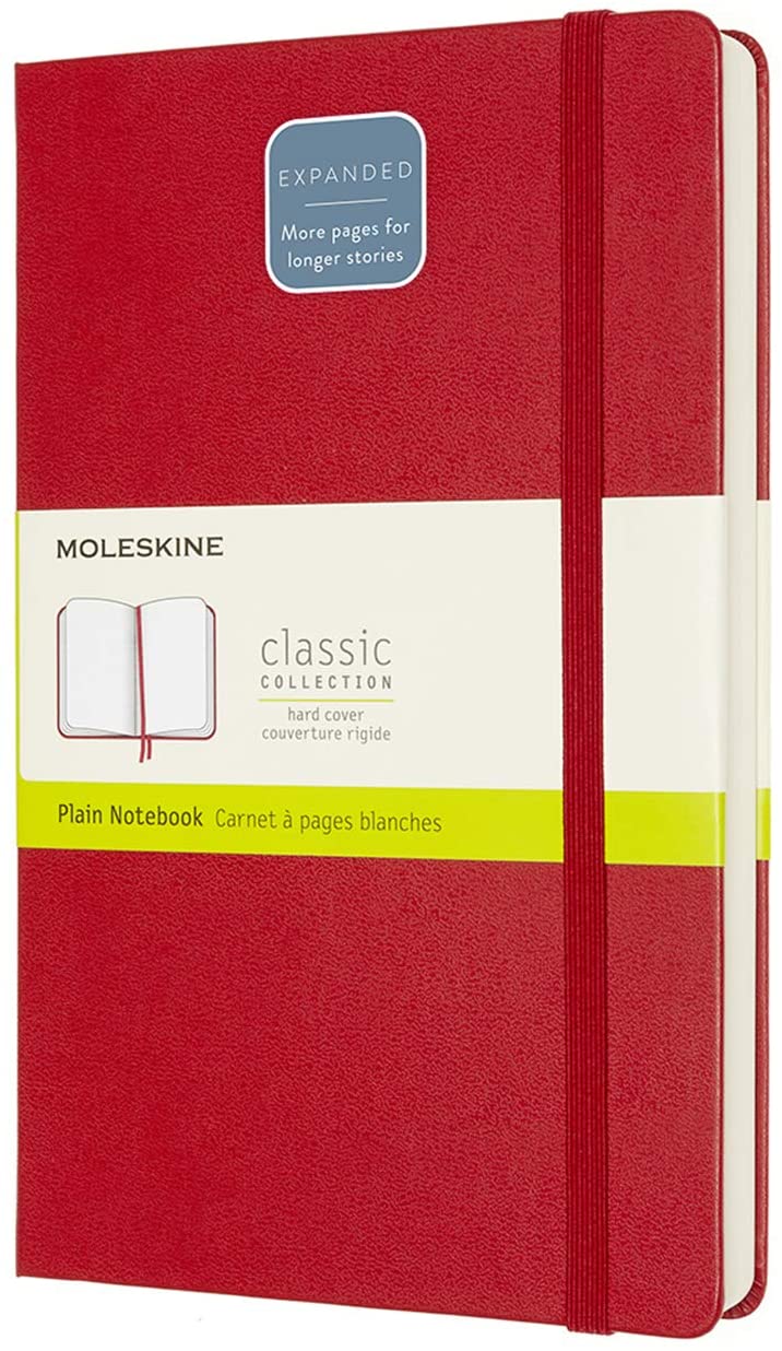 Carnet - Moleskine Expanded Large Plain - Scarlet Red | Moleskine