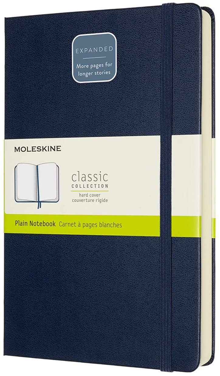 Carnet - Moleskine Expanded Large Plain - Sapphire Blue | Moleskine