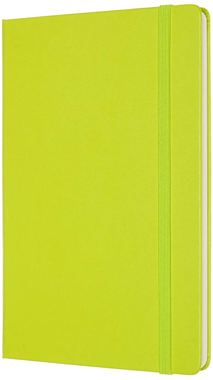 Carnet - Moleskine Classic - Large, Hard Cover, Plain - Lemon Green | Moleskine