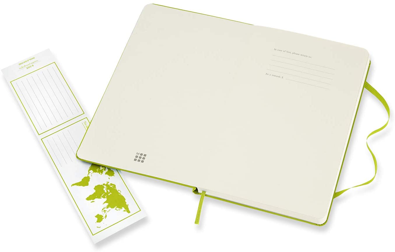 Carnet - Moleskine Classic - Large, Hard Cover, Plain - Lemon Green | Moleskine - 1 | YEO