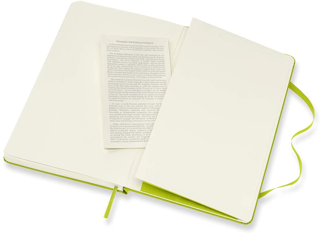 Carnet - Moleskine Classic - Large, Hard Cover, Plain - Lemon Green | Moleskine - 3 | YEO