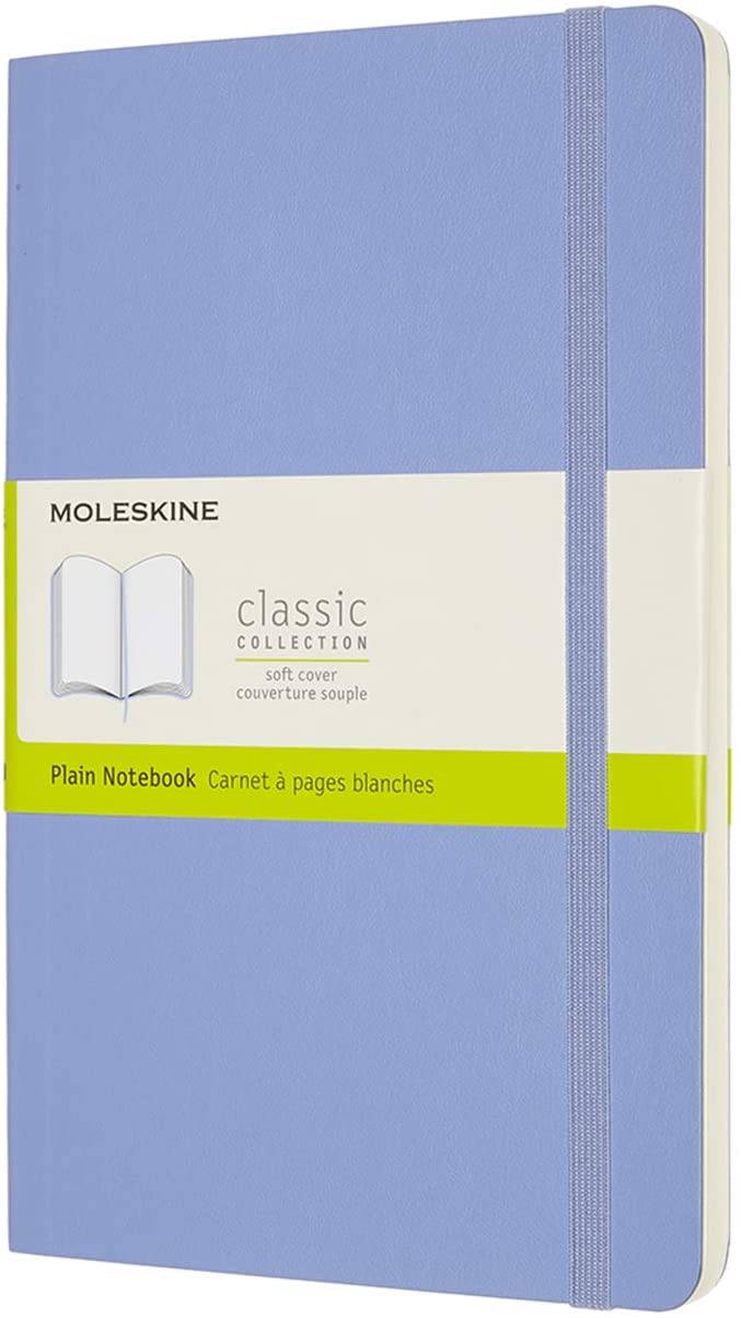 Carnet - Moleskine Classic - Large, Soft Cover, Plain - Hydrangea Blue | Moleskine - 4 | YEO