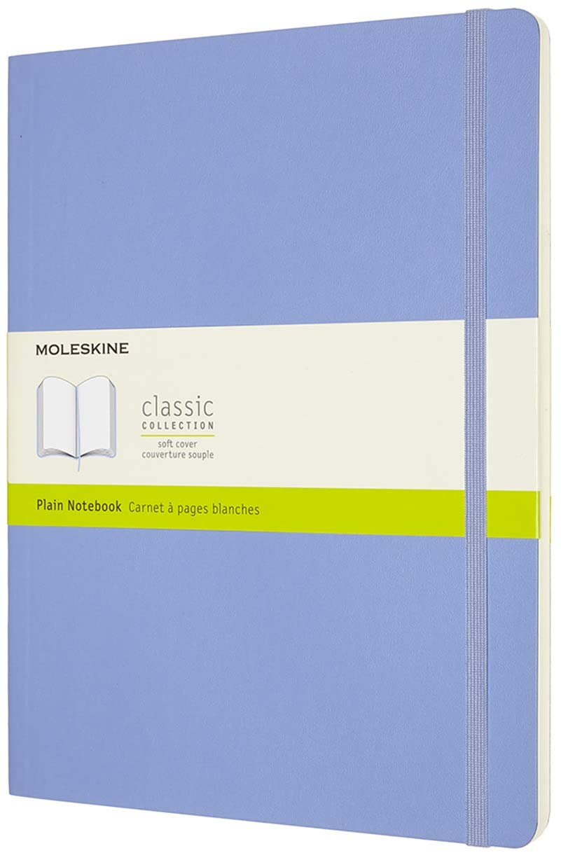 Carnet Moleskine - Hydrangea Blue Extra Large Plain Notebook Soft | Moleskine