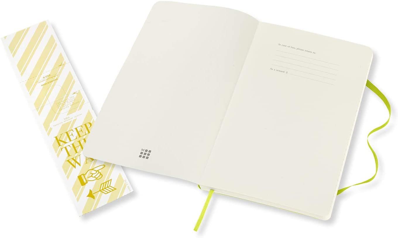 Carnet - Moleskine Classic - Large, Soft Cover, Plain - Lemon Green | Moleskine - 1 | YEO