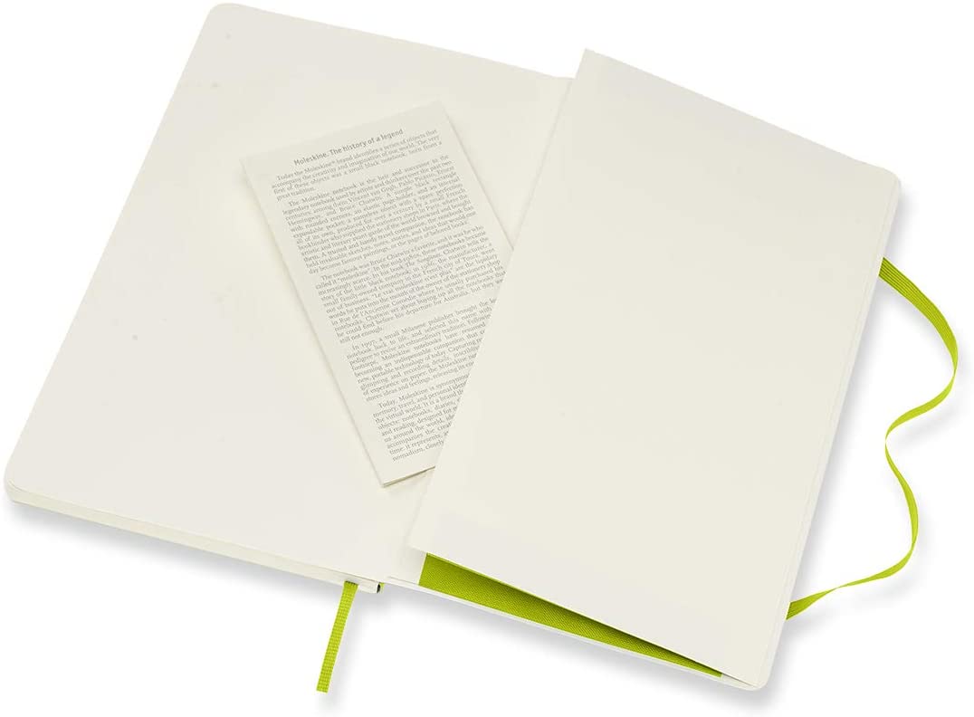 Carnet - Moleskine Classic - Large, Soft Cover, Plain - Lemon Green | Moleskine - 3 | YEO