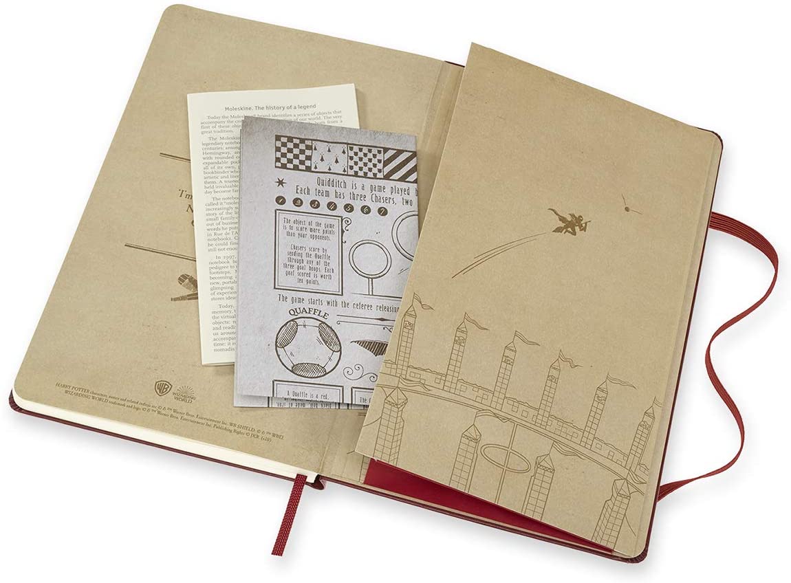 Carnet - Moleskine - Harry Potter - Quidditch - Burgundy Red | Moleskine - 4 | YEO