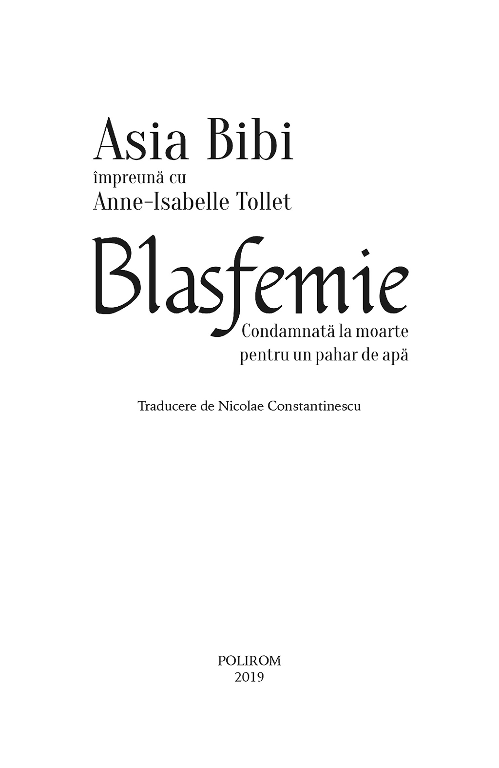 Blasfemie | Asia Bibi, Anne-Isabelle Tollet - 2 | YEO