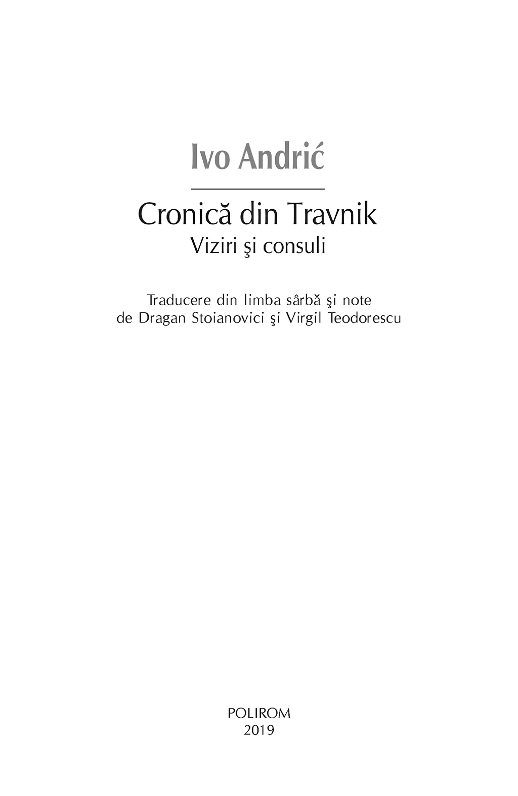 Cronica din Travnik | Ivo Andric - 2