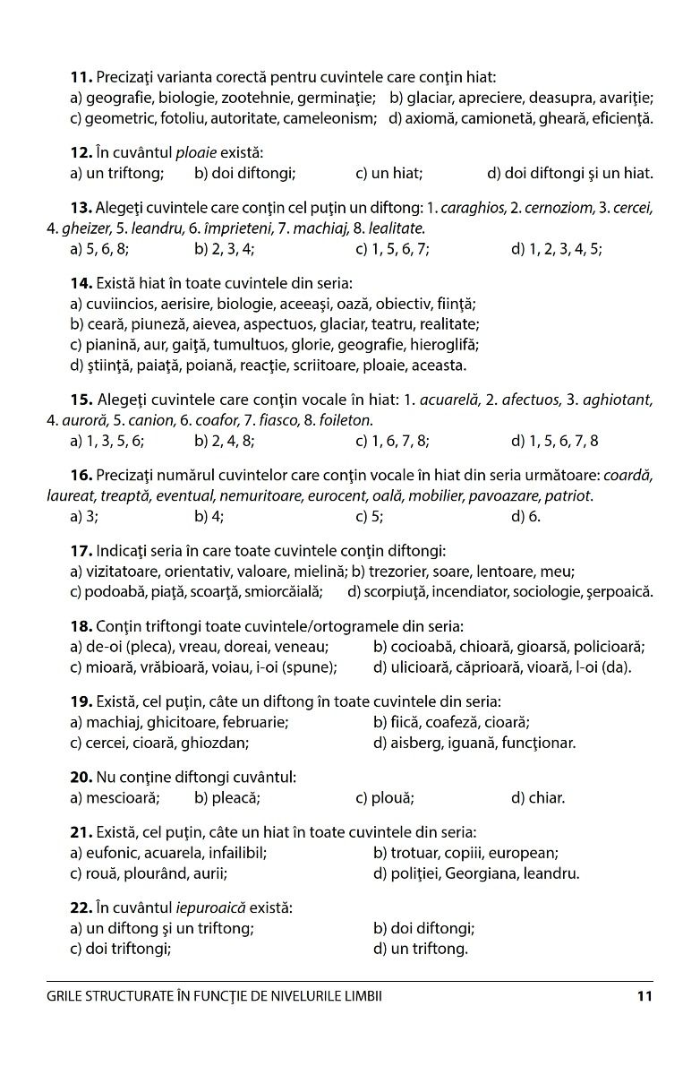 Limba Romana - Teste grile pentru admiterea la Academia de Politie | Ion Popa, Eugenia Laura Tudor - 1