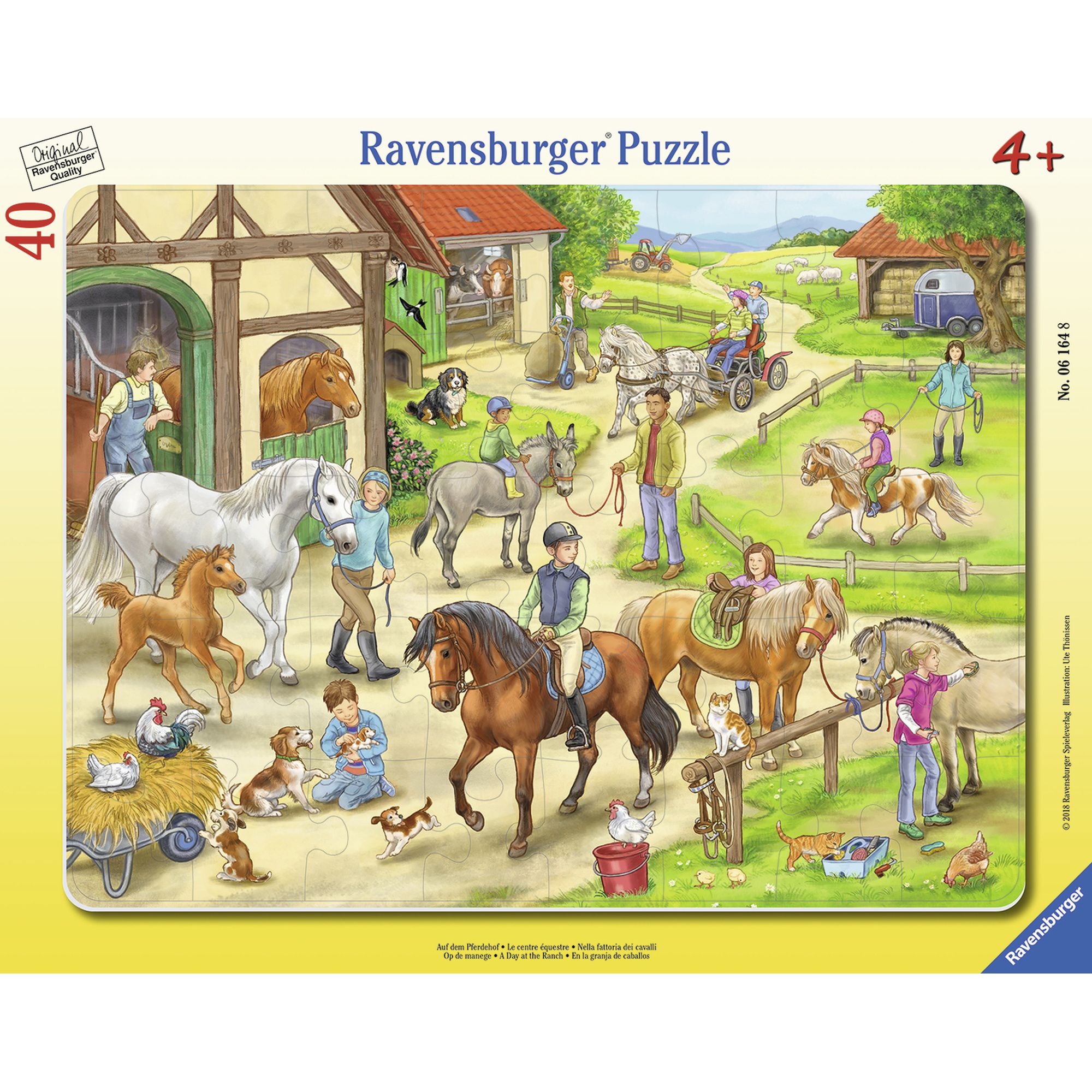 Puzzle tip rama - Ferma, 40 piese | Ravensburger
