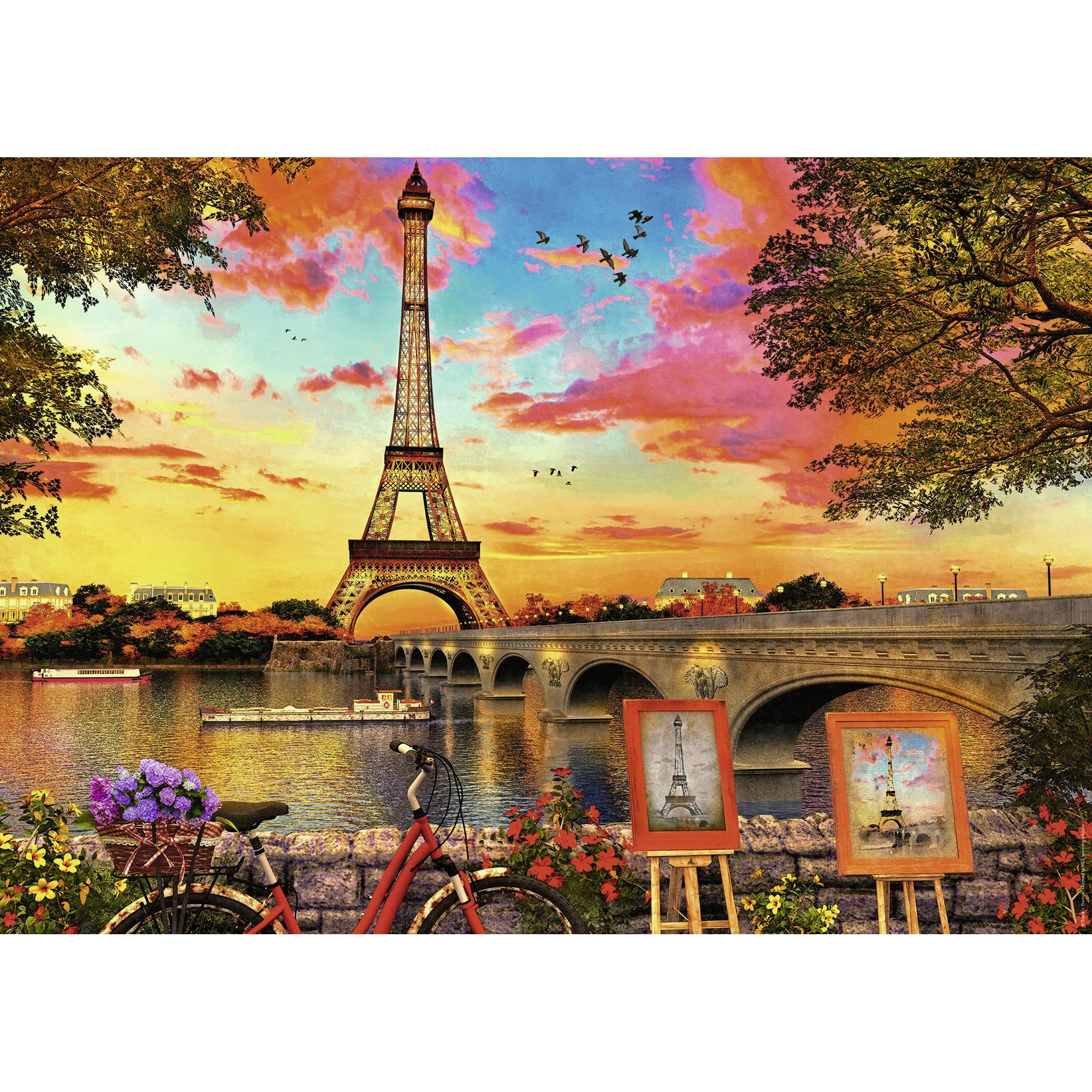 Puzzle 1000 piese - The Banks of the Seine | Ravensburger