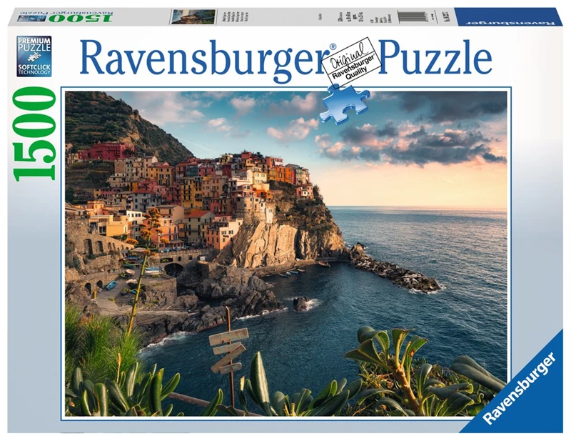 Puzzle 1500 piese - View of Cinque Terre, Italy | Ravensburger