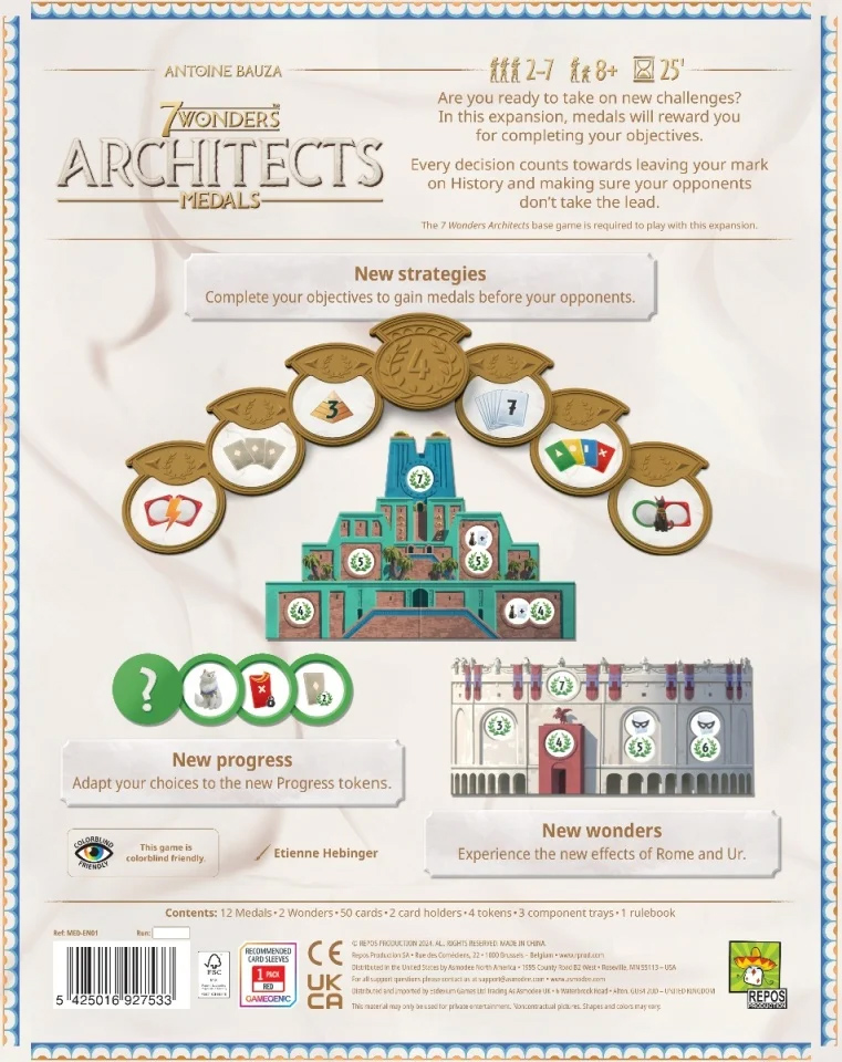 Extensie - 7 Wonders Architects - Medals (EN) | Asmodee - 2 | YEO