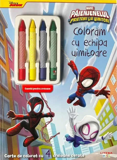 Paienjenelul si prietenii lui uimitori. Coloram cu echipa uimitoare |