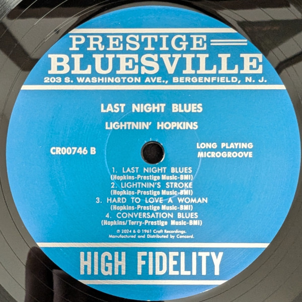 Last Night Blues - Vinyl | Lightnin\' Hopkins, Sonny Terry - 1 | YEO