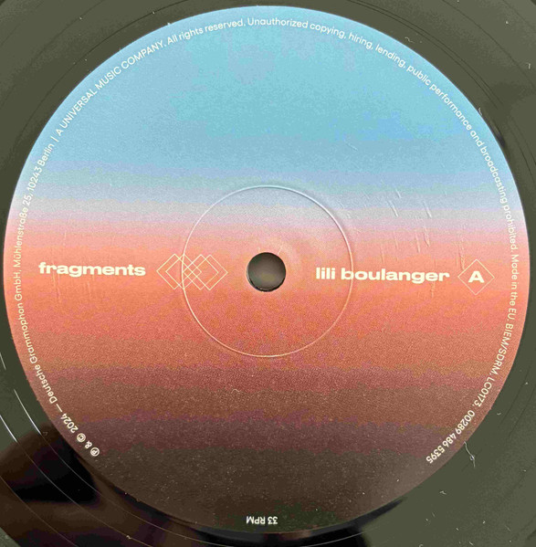 Fragments II - Lili Boulanger - Vinyl | - 1 | YEO