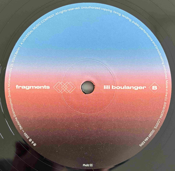 Fragments II - Lili Boulanger - Vinyl | - 2 | YEO