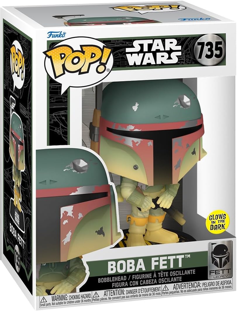 Figurina - Pop! Star Wars: Boba Fett (Glow in the Dark) | Funko - 1 | YEO