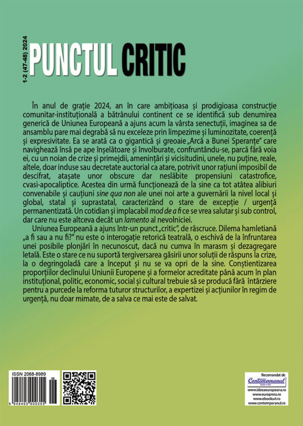 Punctul Critic nr. 1-2 / 2024 |