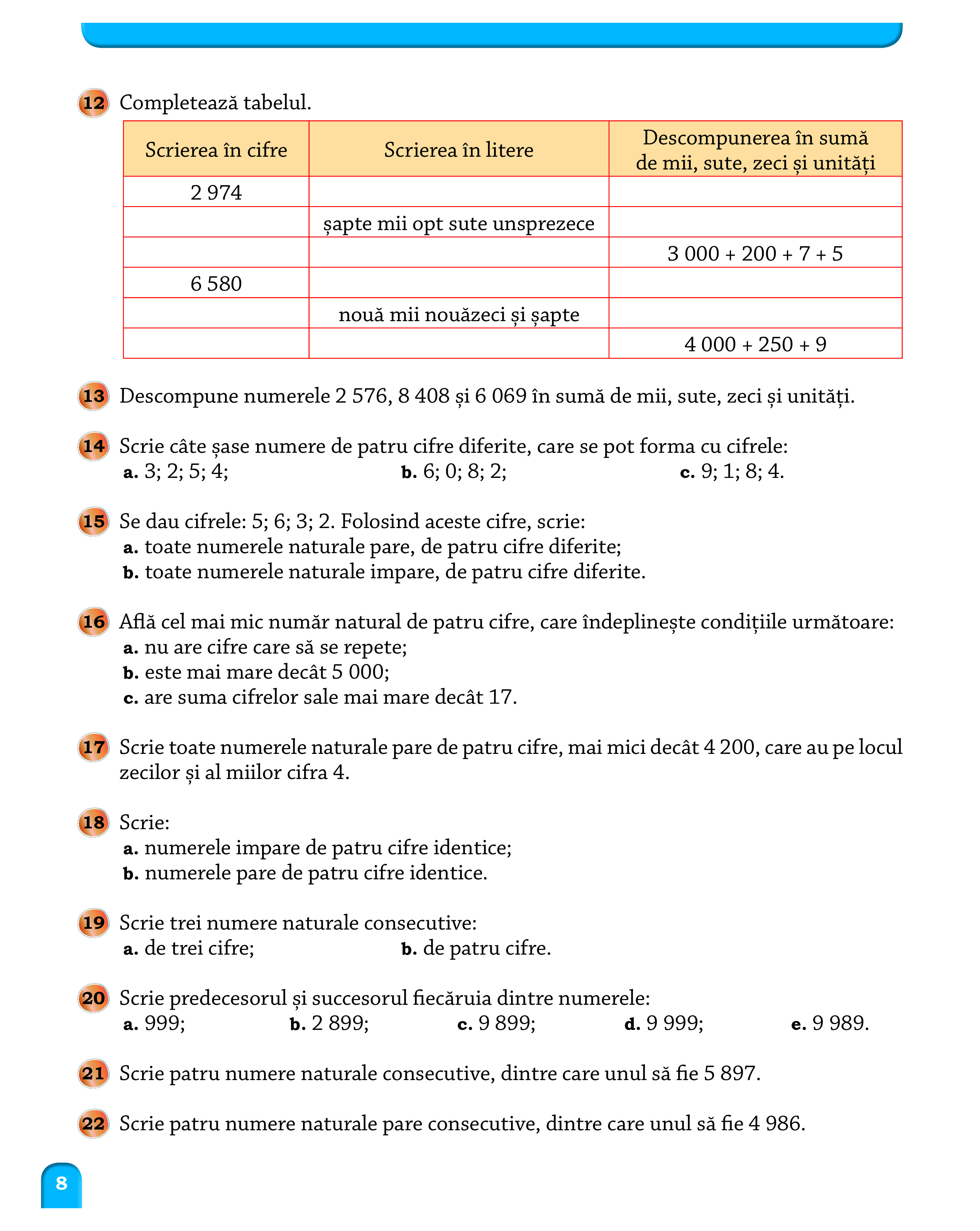 Matematica - Noua culegere pentru clasa a III-a, Exercitii, probleme, jocuri | Mariana Mogos - 7 | YEO