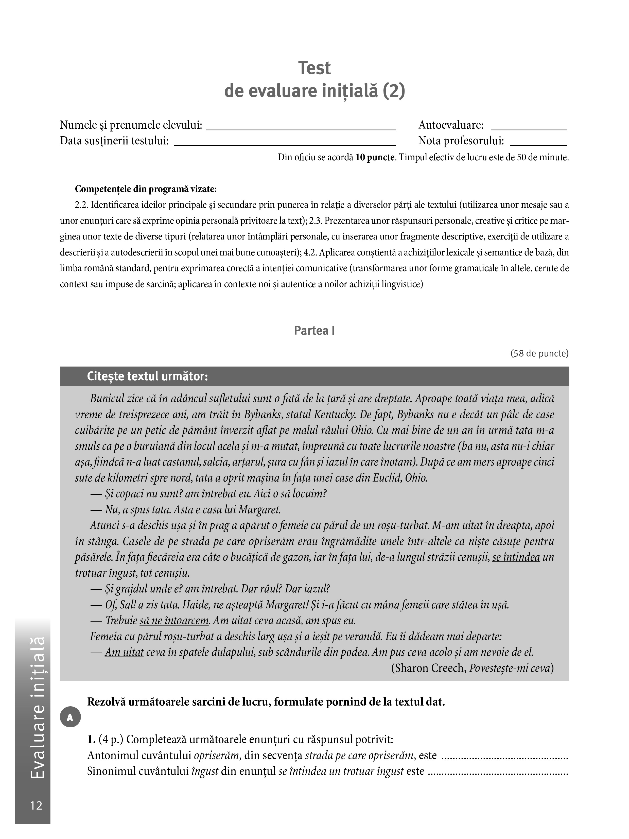 Caietul inteligent - Limba romana. Comunicare, clasa a VII-a | Florin Ionita, Elena Carstocea, Ana Coman, Monica H. Columban, Victoria Gal, Dorina Kudor, Lenuta Sfirlea - 8 | YEO