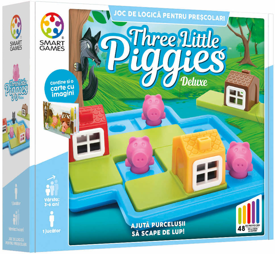 Joc de logica - Three Little Piggies - Deluxe (RO) | Smart Games - 4 | YEO