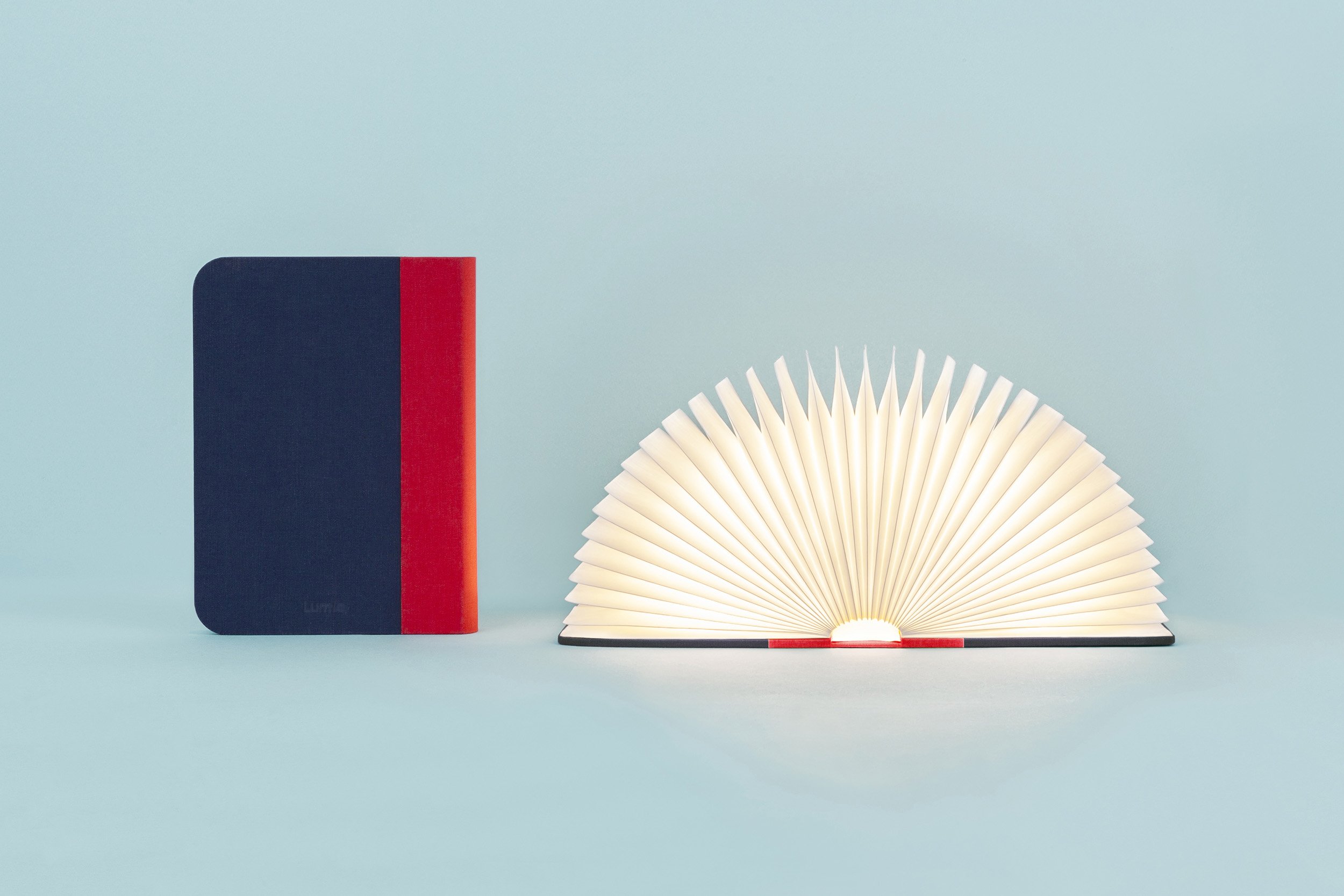 Lampa Lumio Fabric-Red/Navy Blue | Lumio - 1 | YEO