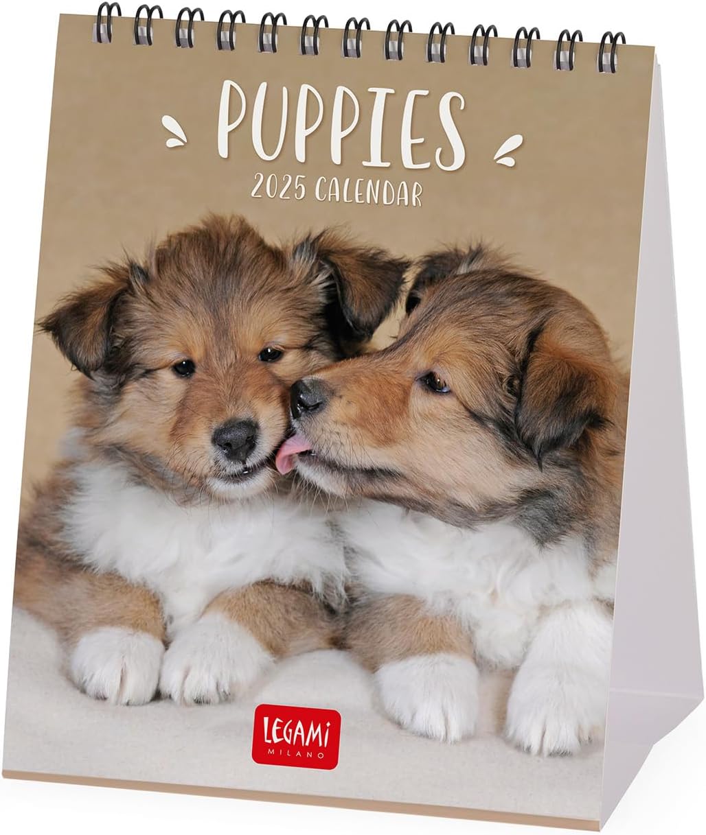 Calendar de birou 2025 - Puppies | Legami - 3 | YEO