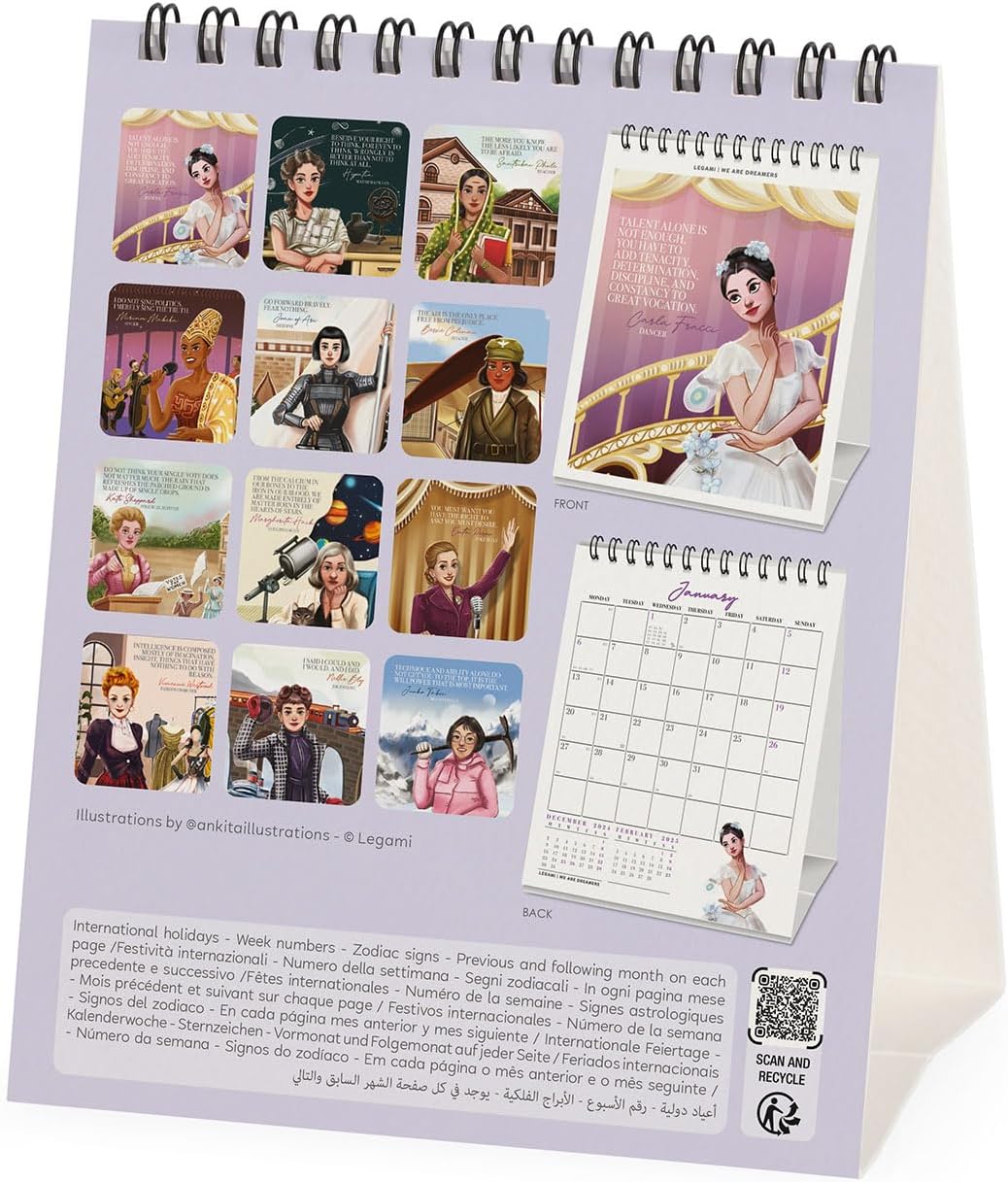 Calendar de birou 2025 - Inspiring Women | Legami - 3 | YEO