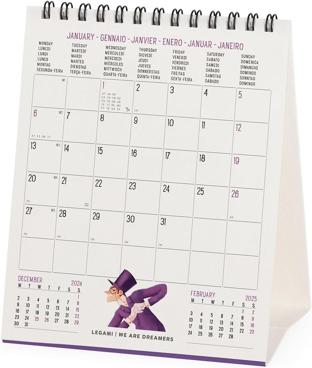 Calendar de birou 2025 - Book Lovers | Legami - 1 | YEO