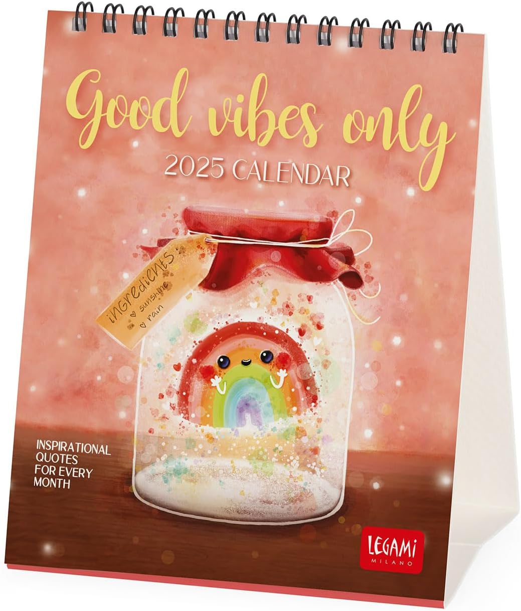 Calendar de birou 2025 - Good Vibes Only | Legami - 3 | YEO