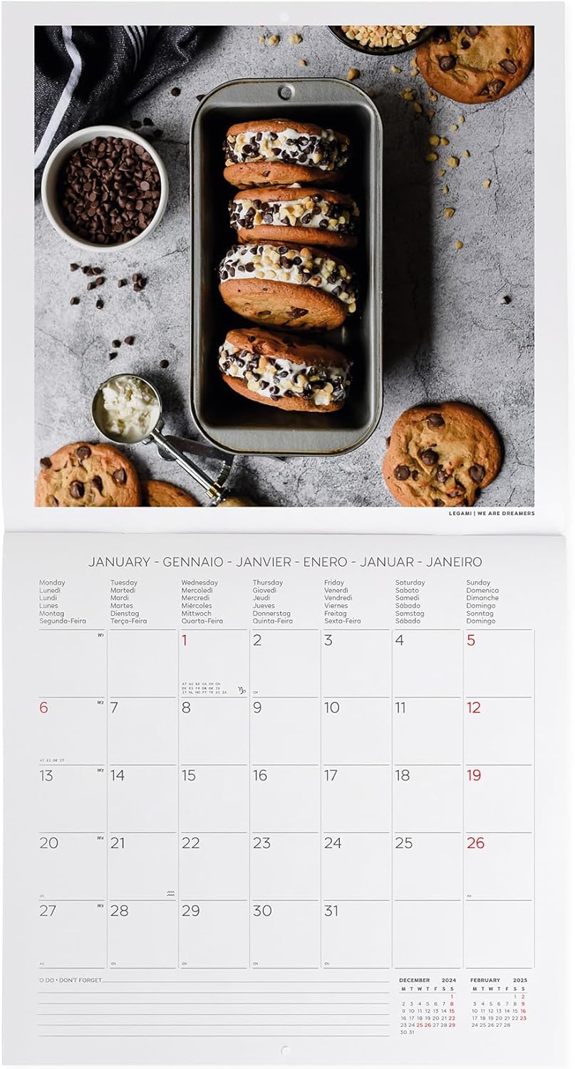 Calendar de perete 2025 - Coffee & Chocolate | Legami