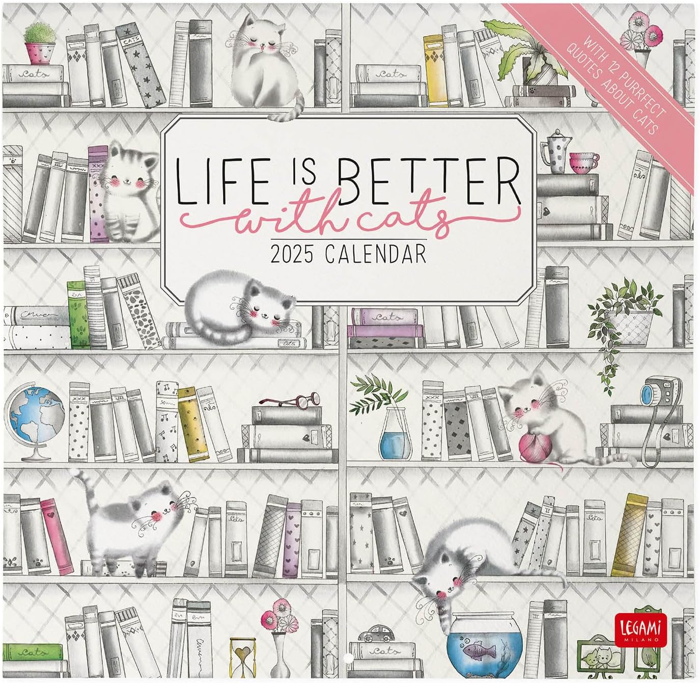 Calendar 2025 - Life is Better With Cats | Legami - 2 | YEO