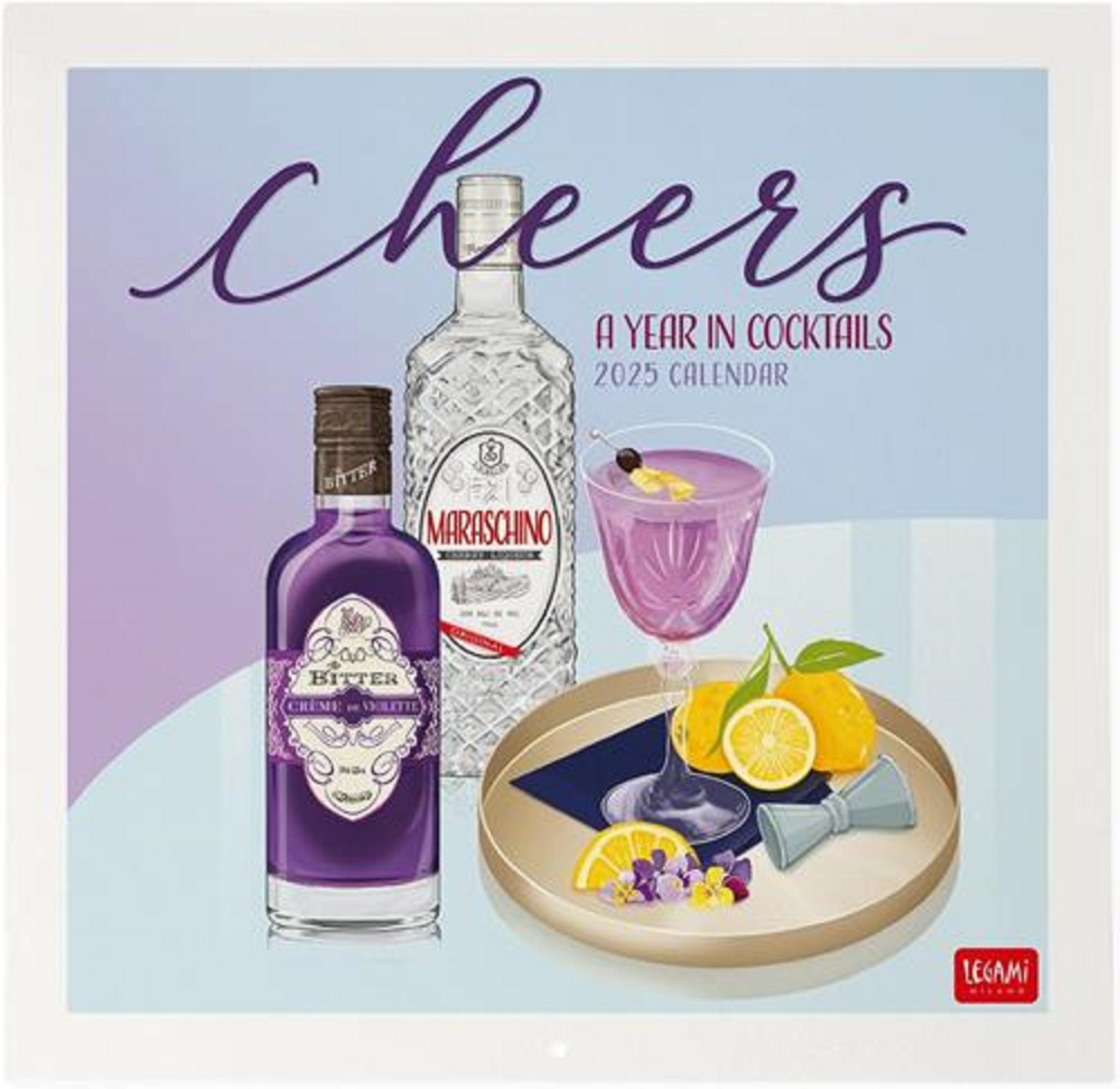 Calendar de perete 2025 - Cheers - A Year in Cocktails | Legami - 2 | YEO