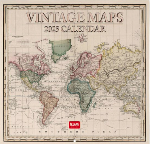 Calendar 2025 - Vintage Maps | Legami - 2 | YEO