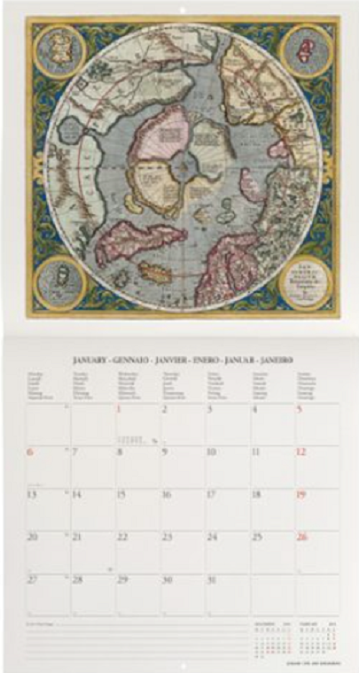 Calendar 2025 - Vintage Maps | Legami