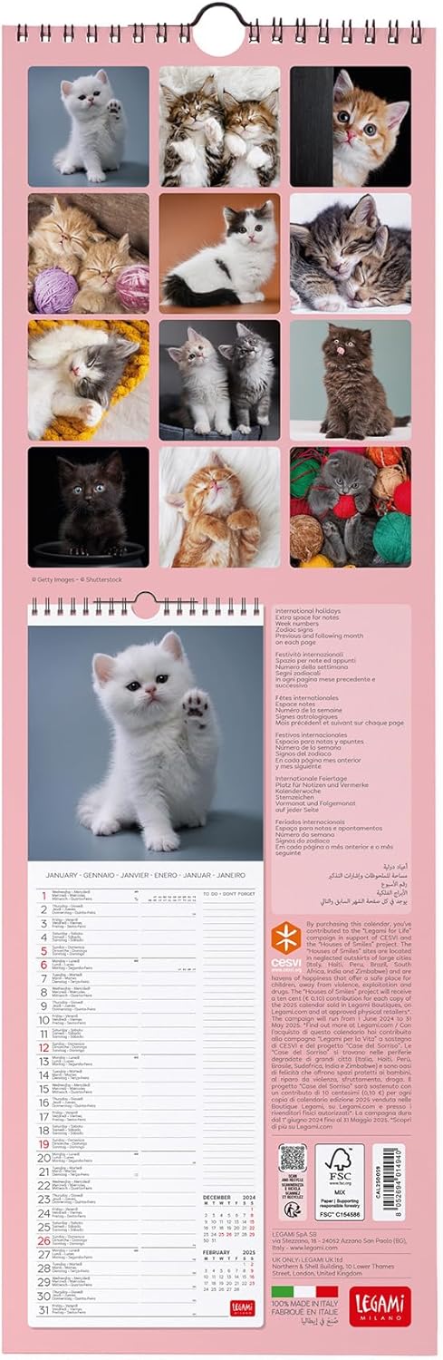 Calendar 2025 - Kittens | Legami - 1 | YEO