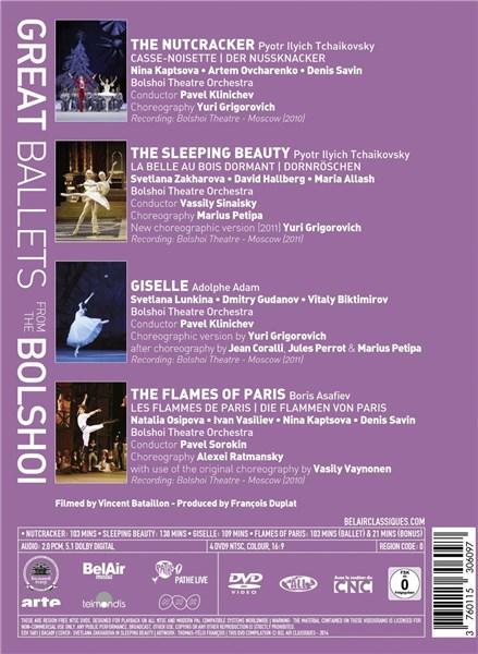 Great Ballets From The Bolshoi - The Nutcracker, The Sleeping Beauty, Giselle, The Flames of Paris |