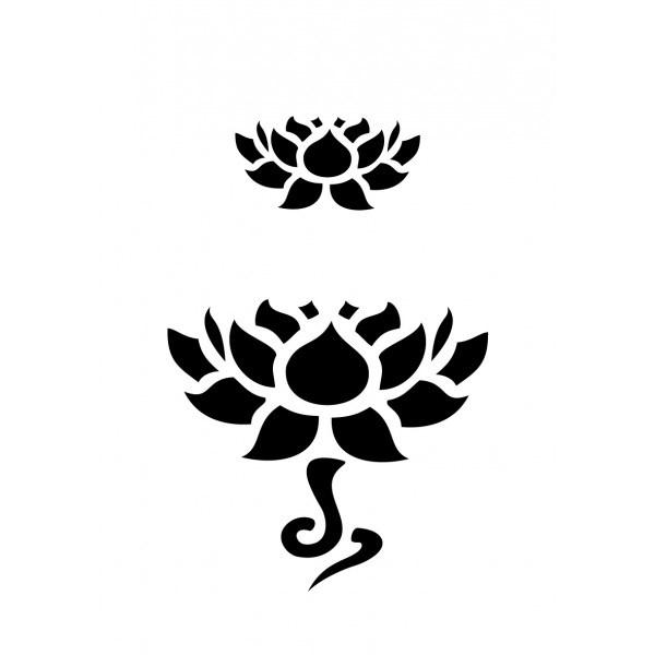 Sablon adeziv - Flori de lotus | Ki-Sign