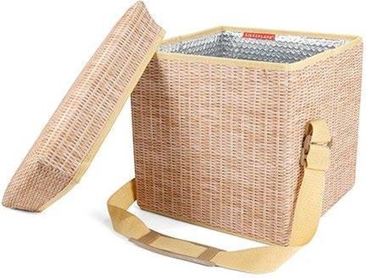 Geanta termoizolanta pentru picnic - Wicker Picnic Cooler Seat | Kikkerland