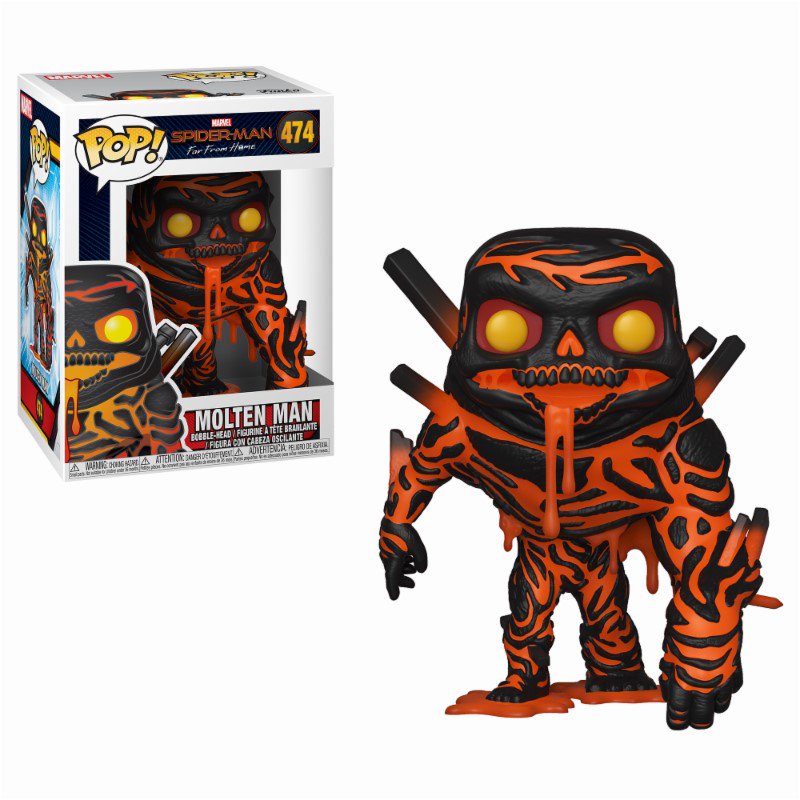 Figurina - Funko Pop! Marvel: Spiderman Far From Home - Molten-Man | FunKo