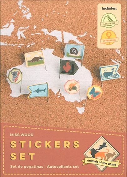 Set stickers - Animals of the World | Miss Wood