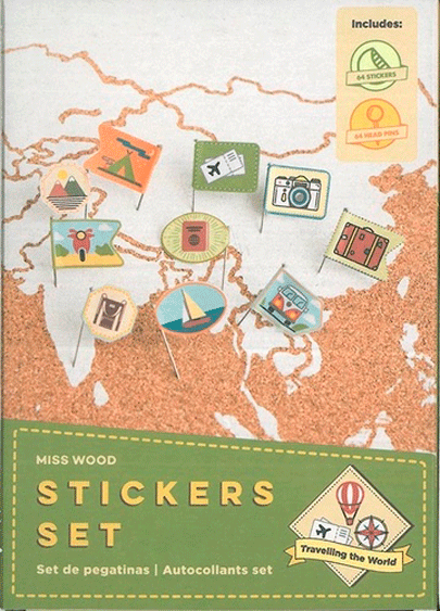 Set stickers - Travelling of the World | Miss Wood