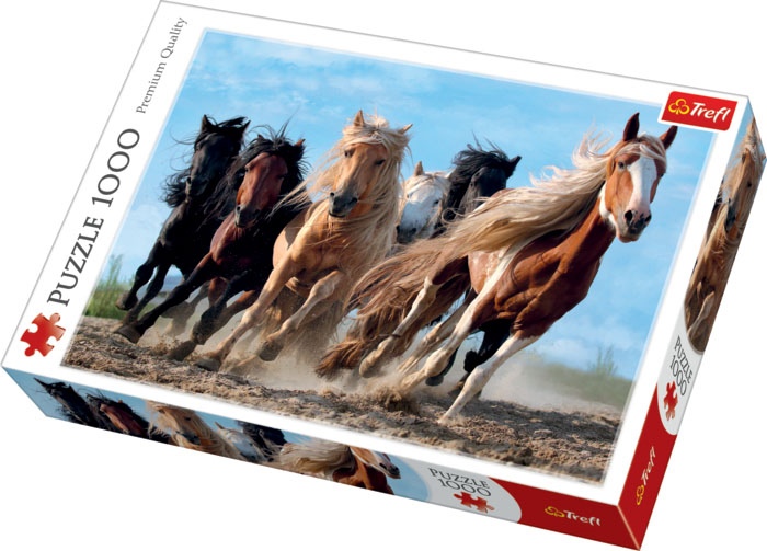 Puzzle 1000 piese - Cai la Galop | Trefl